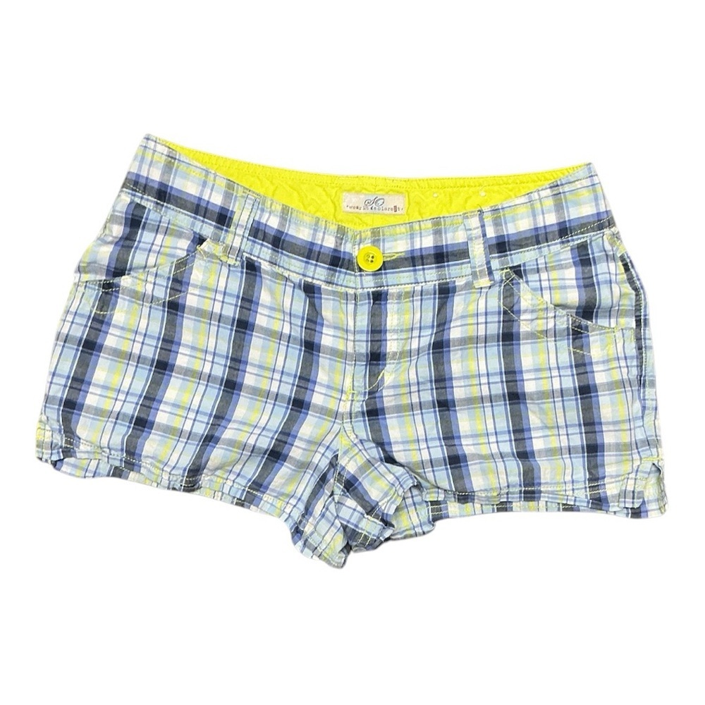 SO - EC - Blue and Yellow Plaid Shorts